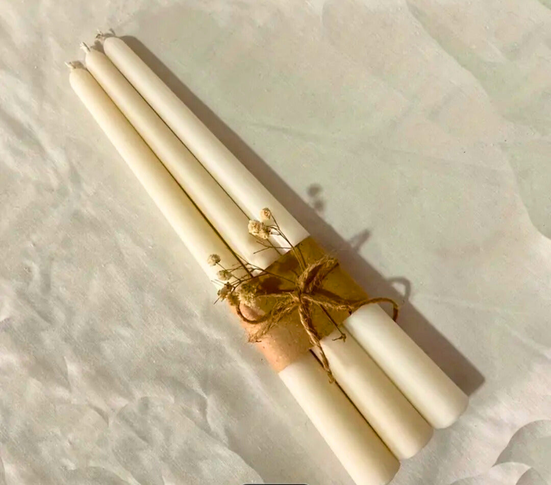 Luxury Embossed Decorative Taper Candle
