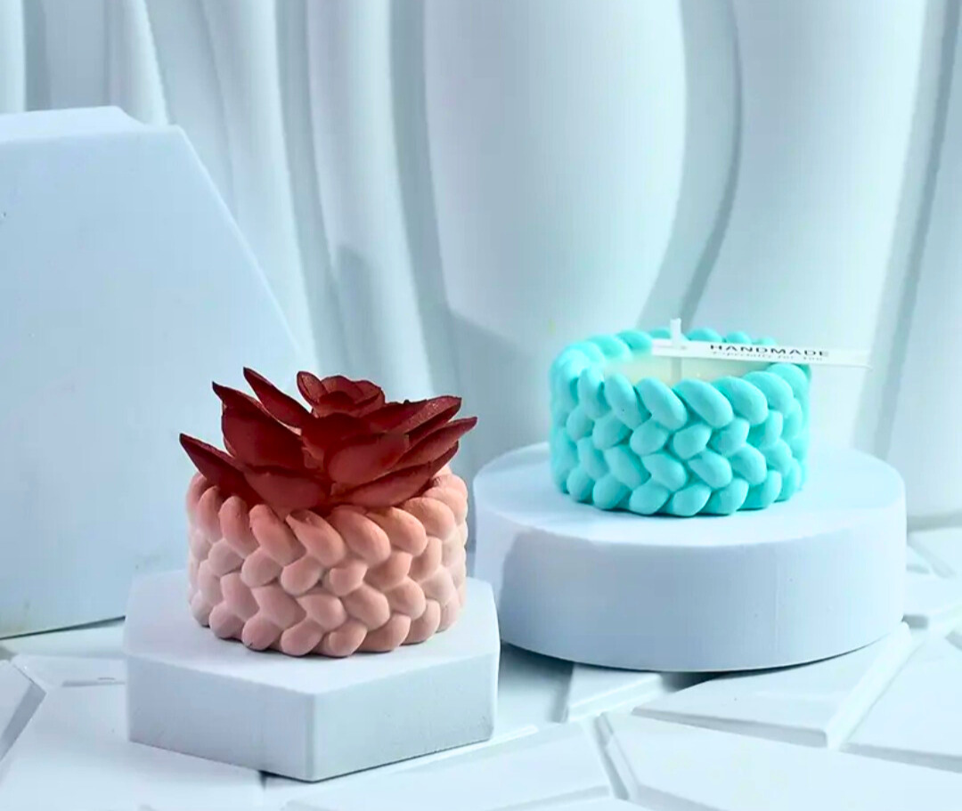 Luxurious T-Light Candles with Decorative wax holder- 2 units